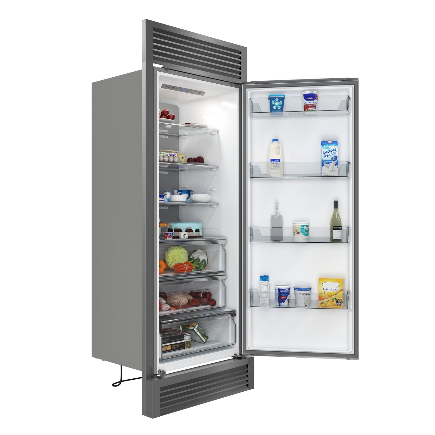 Forno Maderno 2-28-Inch Wide Convertible Refrigerator/Freezer, Decorative Trim, 27.2 cu.ft, 84-Inch High, ENERGY STAR Certified