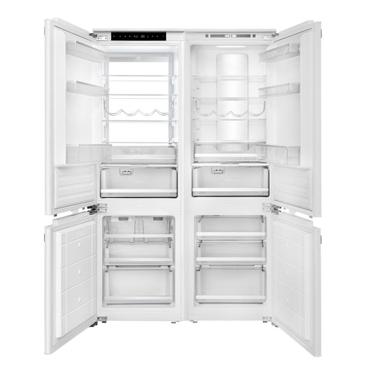 Rivestito 42 Inch Panel Ready Double Bottom Freezer, 16.9 cu. ft., Ice Maker, Total No Frost, Fast Cool & Fast Freeze
