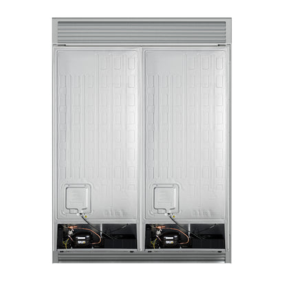 Forno Maderno 2-28-Inch Wide Convertible Refrigerator/Freezer in White, Decorative Trim, 27.2 cu.ft, 84-Inch High, ENERGY STAR Certified