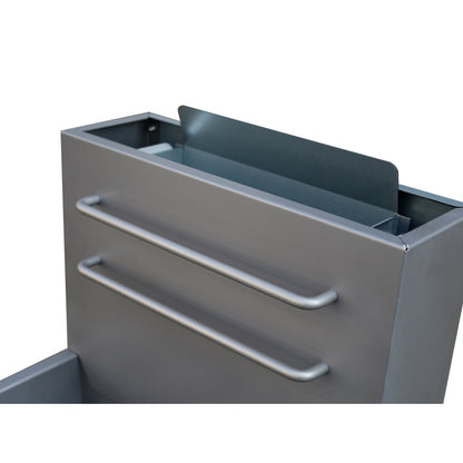 Forno Commerciale Natural Gas Deep Fryer, 4 Burners 120,000 BTU, 50 lbs Oil Capacity