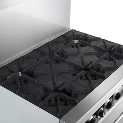 Forno Commerciale 36 Inch Gas Range with 6 Burners