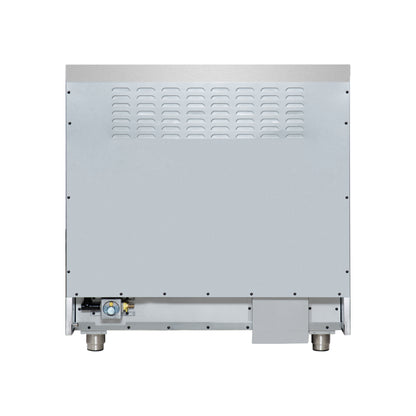 Forno Massimo 36 Inch Freestanding Dual Fuel Range in White with Antique Brass Accessories, 6 Burners, 5.36 cu. ft. Convection Oven