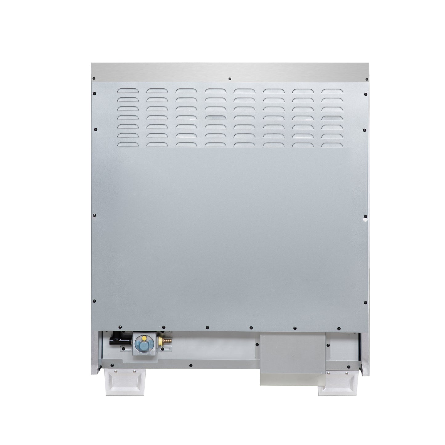 Forno Capriasca 30-Inch Freestanding French Door Dual Fuel Range in Black with Antique Brass Accessories, 5 Burners, True Convection Oven