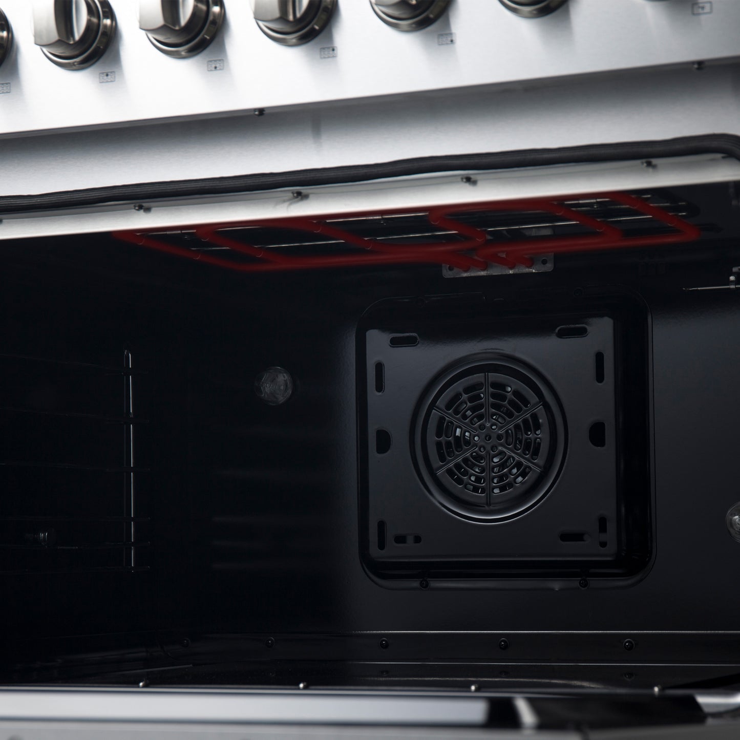 Forno Marco 36-Inch Dual Fuel Range, Stainless Steel, 6 Burners, 67,000 BTU, True Convection Oven, Energy Efficient