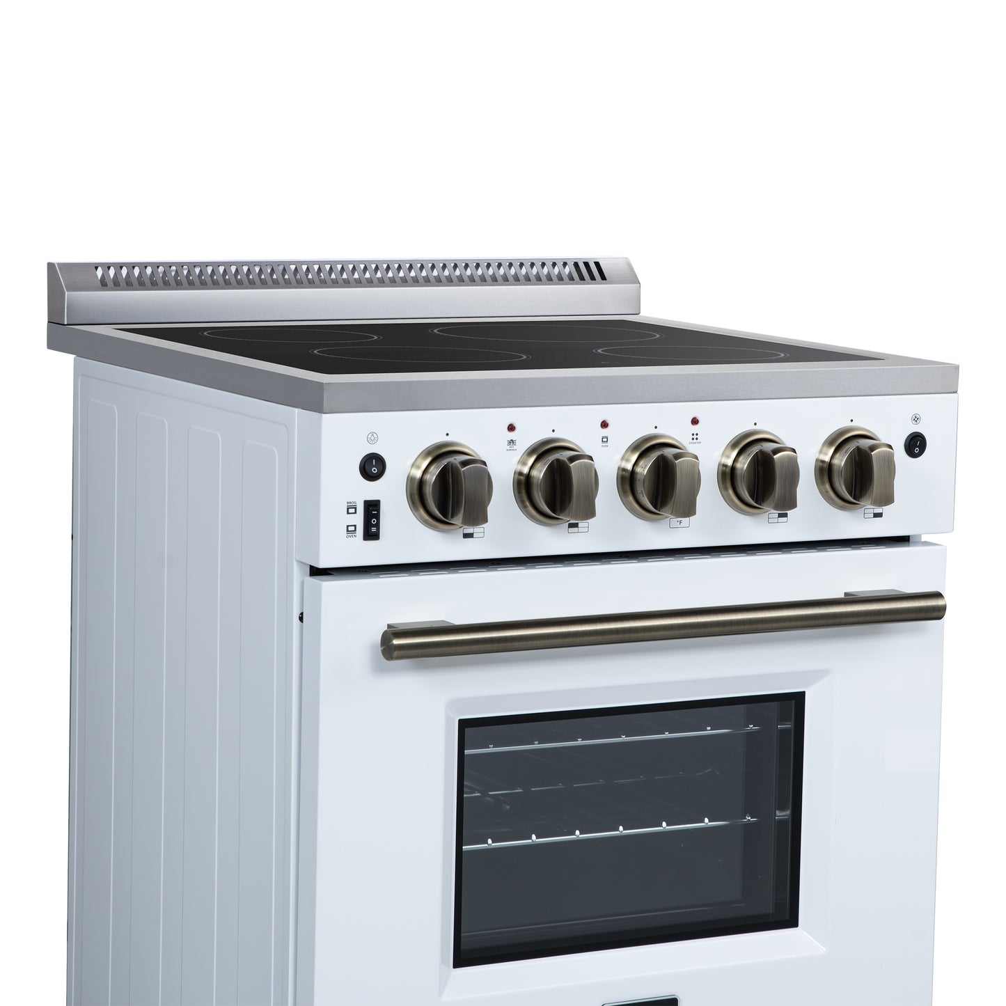 Forno Loiano 24 Inch Freestanding Electric Range in White
