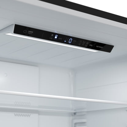 Forno Milano Espresso 31-Inch Bottom Freezer Refrigerator, Black, 17.2 cu.ft Capacity, Energy Efficient