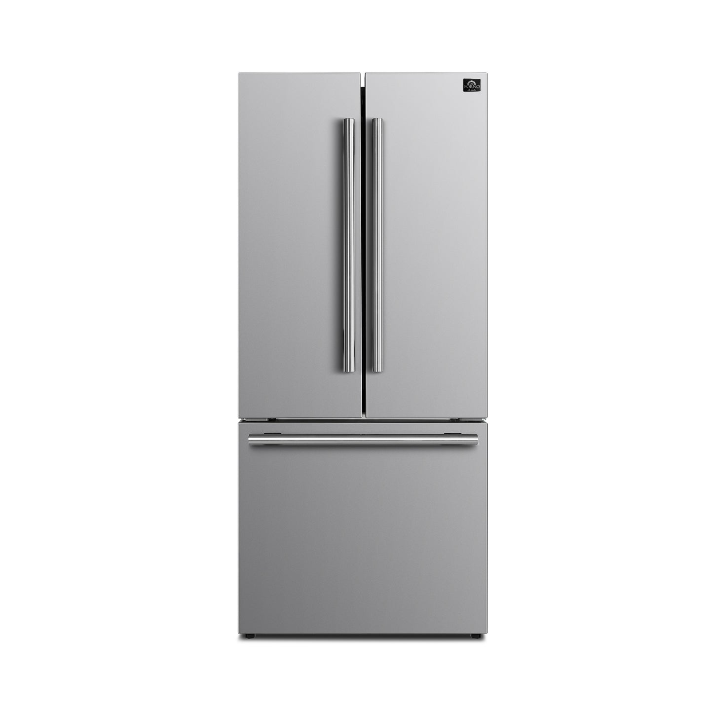 FORNO Premium 2-Piece Kitchen Bundle -Giovanni 30-inch Gas Range Stainless Steel, Forno Gallipoli 30" French Door Refrigerator with Bottom Freezer 17.5 cu. ft Capacity - FBDL-020-01CAUS