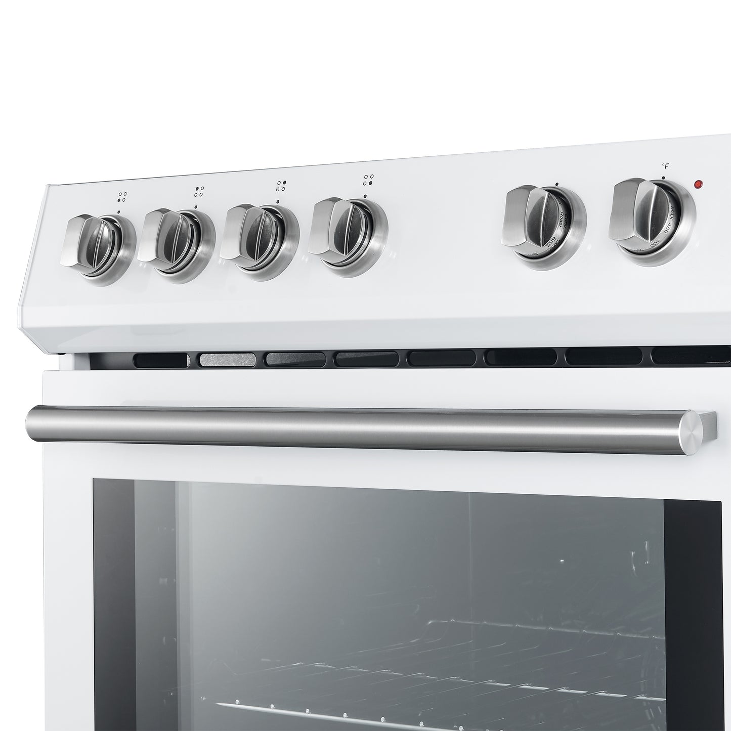 FORNO Premium 2-Piece Kitchen Bundle - Leonardo Espresso 30" White Range, 30" White Range Hood - FBDL-002-03CA