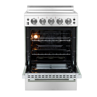 Forno Loiano 24-Inch Freestanding Electric Range, Canada Version, No Rotisserie Function, Plug and Cord Included