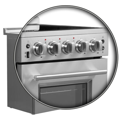 Forno Loiano 24-Inch Freestanding Electric Range, Canada Version, No Rotisserie Function, Plug and Cord Included