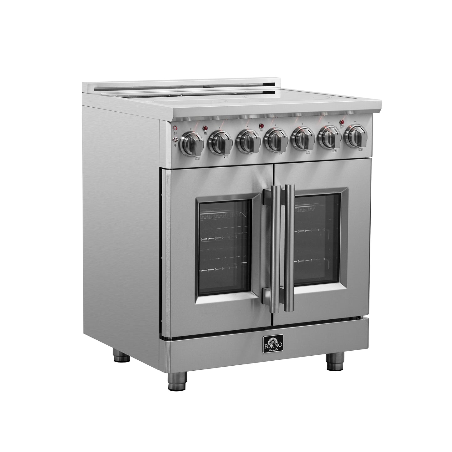 Forno Massimo 30-Inch Freestanding French Door Electric Range, True Convection Oven