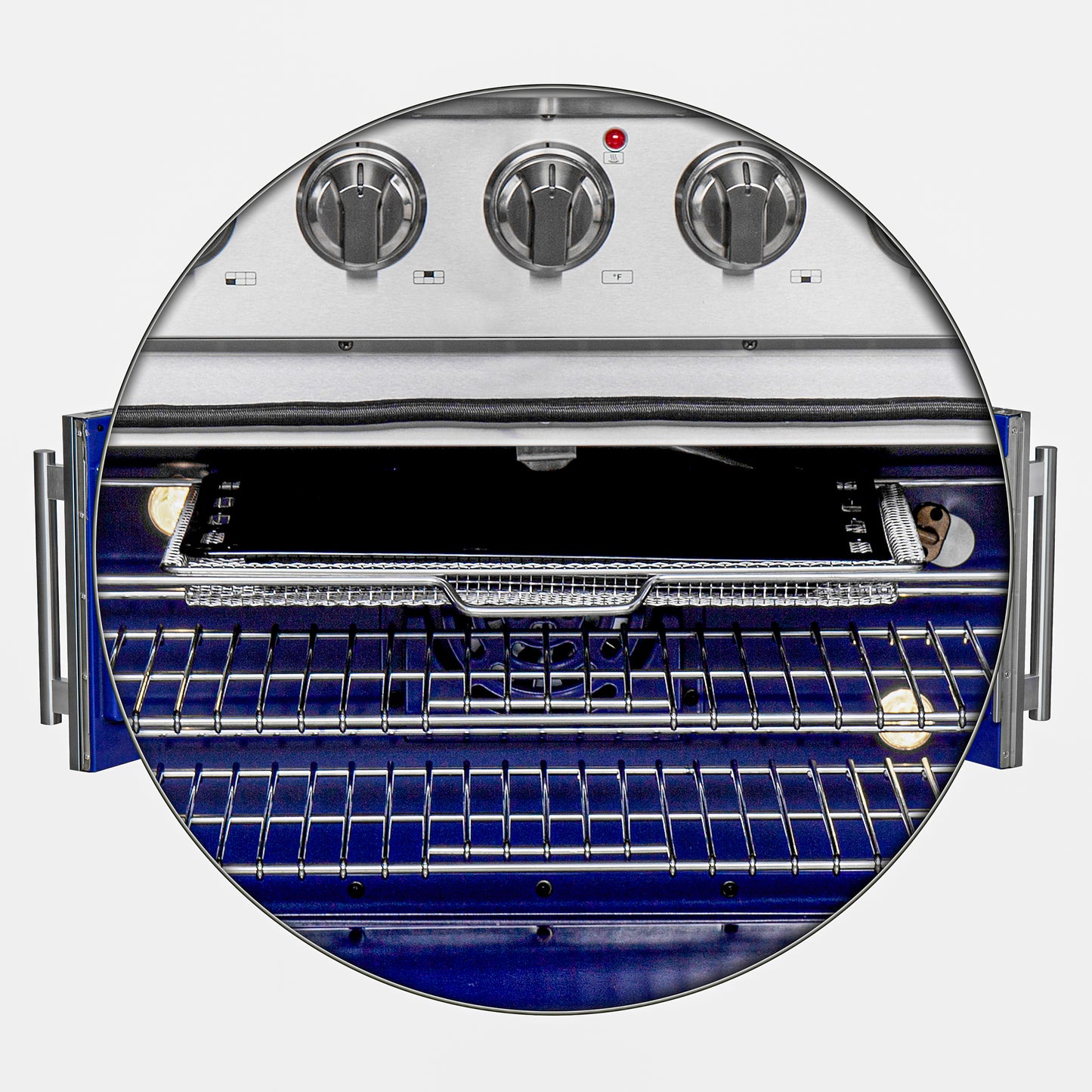 Forno Massimo 36-Inch Freestanding French Door Gas Range, 6 Burners, Convection Oven, Energy Efficient