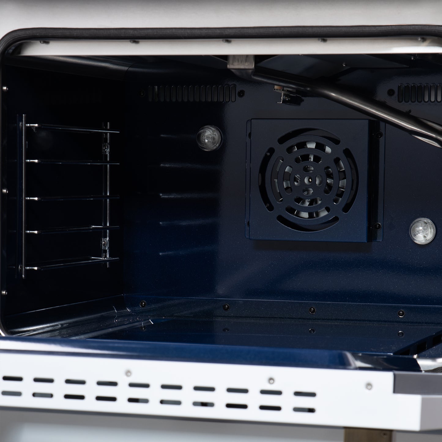 Forno Massimo 48-Inch White Freestanding Gas Range, 8 Burners, True Convection Oven