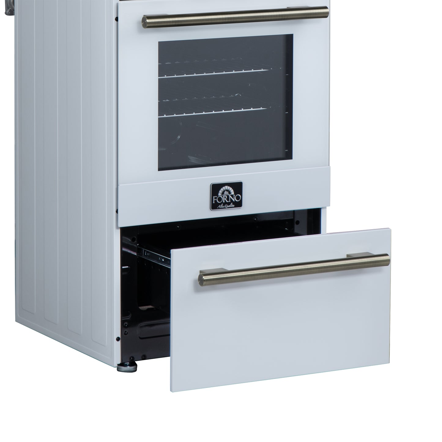 Forno Lamazze 20 Inch Freestanding Gas Range in White, Compact Design