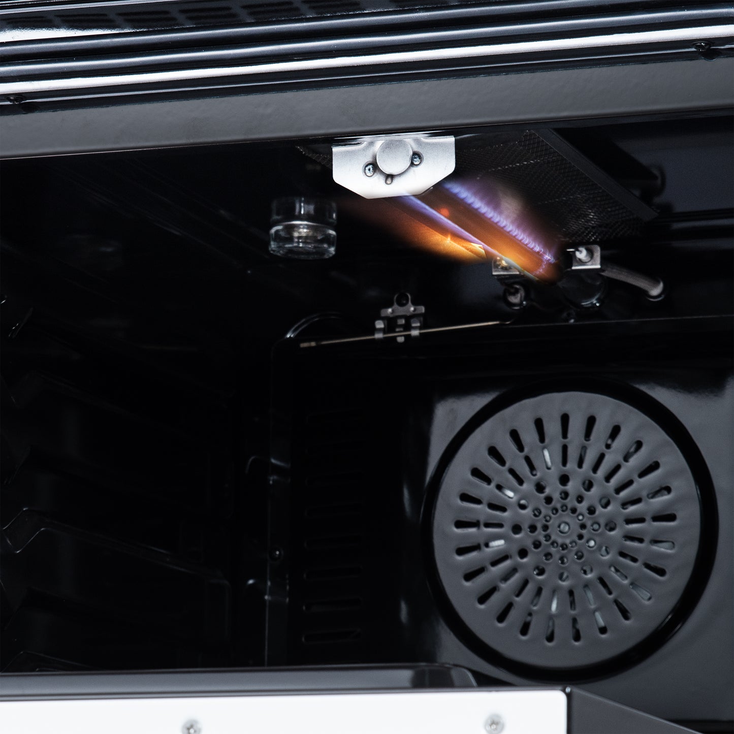 Forno Breno 24 Inch Freestanding Gas Range in White with Antique Brass, Plug Included, Energy Efficient