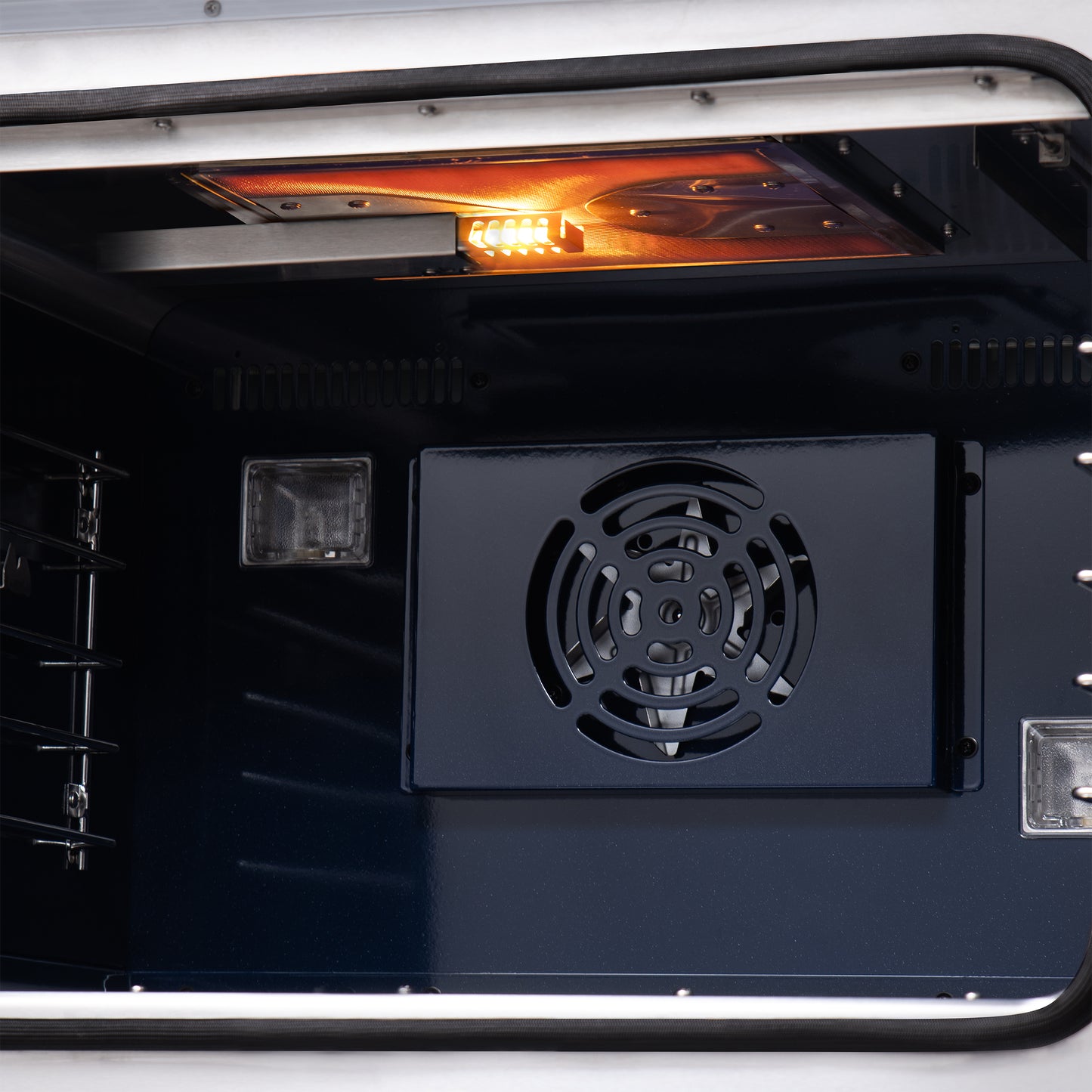 Forno Capriasca 36-Inch White Freestanding French Door Gas Range, 6 Burners, Convection Oven, Energy Efficient