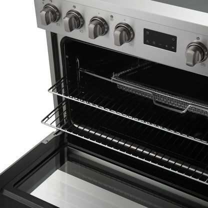 Forno Torino 36 Inch Induction Range with True Convection and Air Fry