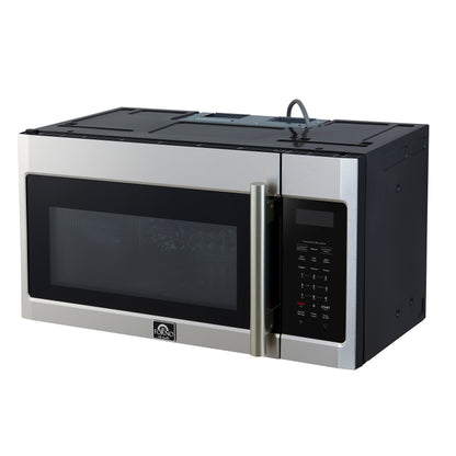 Forno Fornace 30-Inch Over the Range Convection Microwave, Stainless Steel – 1.5 cu.ft, 300 CFM Vent, Touch Control, LED Light