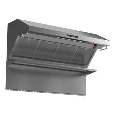 Forno Savona 48-Inch Wall Mount Range Hood, Hybrid Filters, Backsplash Included