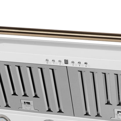 Forno Aria 36 Inch Wall-Mounted Range Hood in White