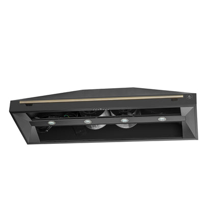 Forno Aria 60 Inch Wall-Mounted Range Hood in Black