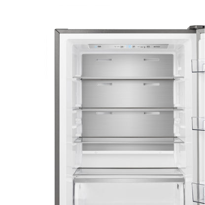 FORNO Maderno 28" Right Swing Convertible Freestanding Refrigerator/Freezer in Stainless Steel 13.6 cu.ft.