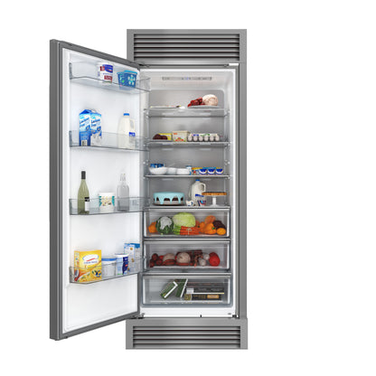 Forno Maderno 28" Built-In Convertible Refrigerator, 13.6 cu.ft. Left Swing with Decorative Grill - 32" Wide